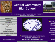 Tablet Screenshot of centralcougars.org